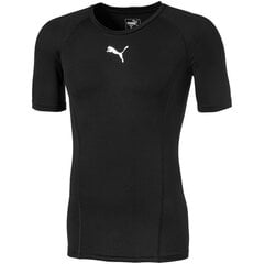 Marškinėliai vyrams Puma Liga Baselayer Tee SS, juodi kaina ir informacija | Vyriški marškinėliai | pigu.lt