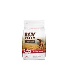 Сухой беззерновой корм Raw Paleo для щенков средних пород Puppy Medium с говядиной, 2,5 кг цена и информация |  Сухой корм для собак | pigu.lt