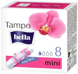 Mini tamponai Bella Easy Twist Mini, 8 vnt kaina ir informacija | Tamponai, higieniniai paketai, įklotai | pigu.lt