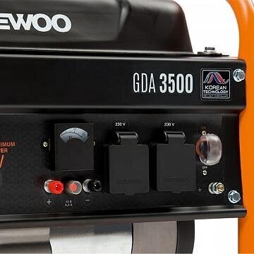 Benzininis elektros generatorius Daewoo GDA 3500 kaina ir informacija | Elektros generatoriai | pigu.lt