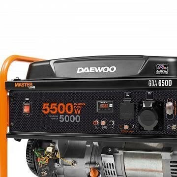 Benzininis elektros generatorius Daewoo GDA 6500E kaina ir informacija | Elektros generatoriai | pigu.lt