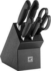 Набор из 4 блочных ножей ZWILLING Four Star, черный цена и информация | Ножи и аксессуары для них | pigu.lt