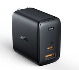 Aukey Wall Charger PA-B3 Mini USB-C, 2 x цена и информация | Зарядные устройства для телефонов | pigu.lt