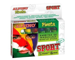 Kreidutės grimui Alpino Fiesta Sport, 6 spalvos kaina ir informacija | Karnavaliniai kostiumai | pigu.lt