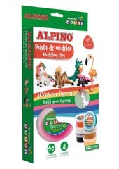 Моделин Alpino Magic Dough Fantasy Animals, 6 цветов x 40g. цена и информация | Принадлежности для рисования, лепки | pigu.lt