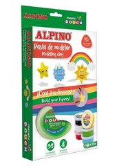 Моделин Alpino Magic Dough Day & Night, 6 цветов x 40г. цена и информация | Принадлежности для рисования, лепки | pigu.lt