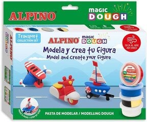 Набор моделина Alpino Magic Dough Transporte цена и информация | Принадлежности для рисования, лепки | pigu.lt