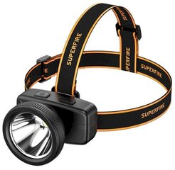 Superfire HL55 headlight, 150lm, USB-C цена и информация | Фонари и прожекторы | pigu.lt