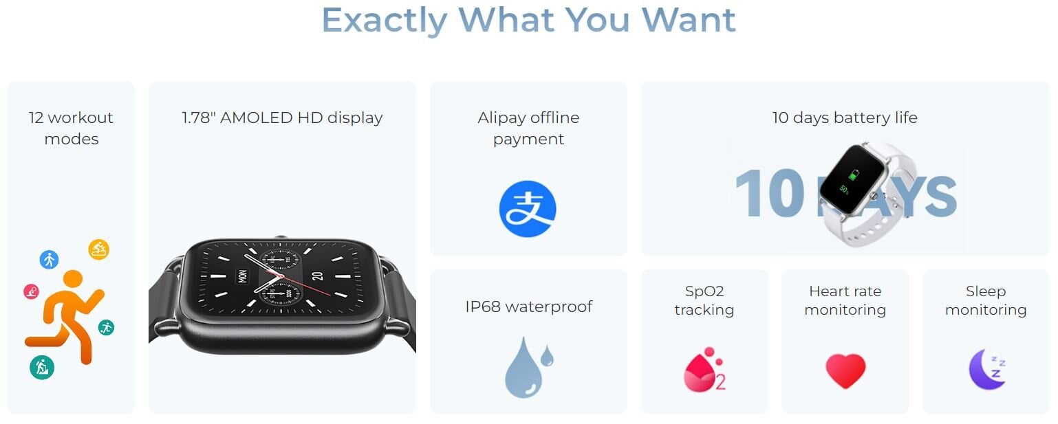 Haylou RS4 Black цена и информация | Išmanieji laikrodžiai (smartwatch) | pigu.lt