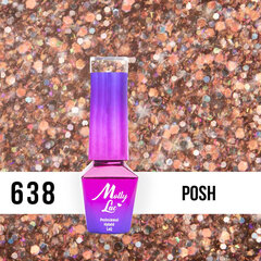 Gelinis nagų lakas Molly Lac - Spotlight Posh 5ml Nr 638 kaina ir informacija | Nagų lakai, stiprintojai | pigu.lt