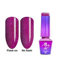 Gelinis nagų lakas Molly Lac - Duo Flashing Lights Rose Of Dreams 5ml Nr 601 kaina ir informacija | Nagų lakai, stiprintojai | pigu.lt