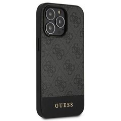 Guess GUHCP13LG4GLGR iPhone 13 Pro / 13 6.1 &quot;gray / gray hard4G Stripe Collection kaina ir informacija | Telefono dėklai | pigu.lt