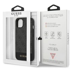 Guess GUHCP13MG4GLGR iPhone 13 6.1 &quot;gray / gray hard4G Stripe Collection kaina ir informacija | Telefono dėklai | pigu.lt