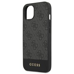 Guess GUHCP13MG4GLGR iPhone 13 6.1 &quot;gray / gray hard4G Stripe Collection kaina ir informacija | Telefono dėklai | pigu.lt