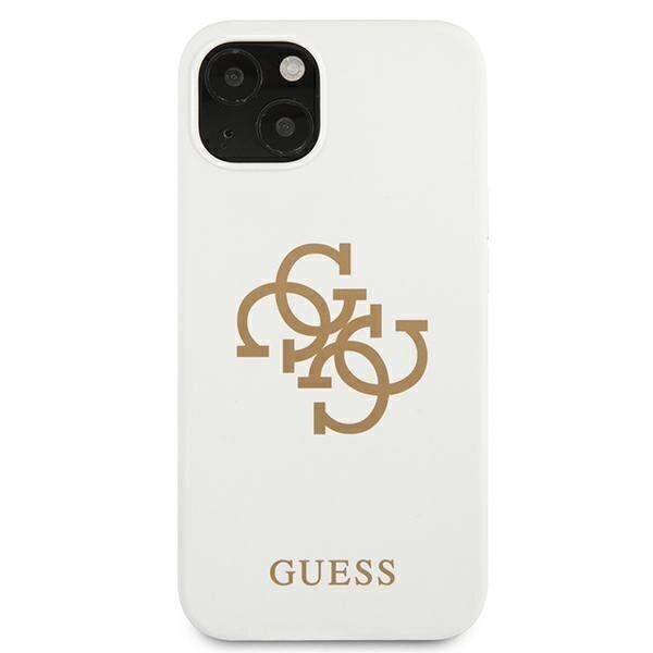 Guess GUHCP13SLS4GGWH, skirtas iPhone 13 mini, baltas цена и информация | Telefono dėklai | pigu.lt