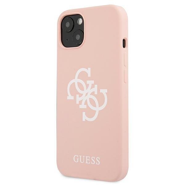 Guess GUHCP13SLS4GWPI, skirtas iPhone 13 mini, rožinis kaina ir informacija | Telefono dėklai | pigu.lt