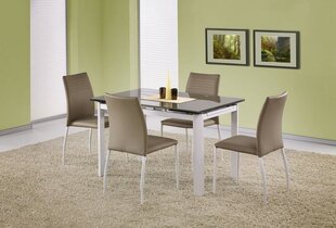 Išskleidžiamas stalas Halmar Alston, baltas/smėlio spalvos kaina ir informacija | Virtuvės ir valgomojo stalai, staliukai | pigu.lt
