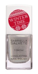 Nagų lakas Gabriella Salvete Winter Time Longlasting 1 Snow, 11 ml kaina ir informacija | Nagų lakai, stiprintojai | pigu.lt