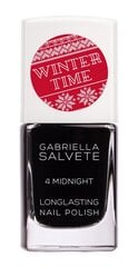 Nagų lakas Gabriella Salvete Winter Time Longlasting 4 Midnight, 11 ml kaina ir informacija | Nagų lakai, stiprintojai | pigu.lt