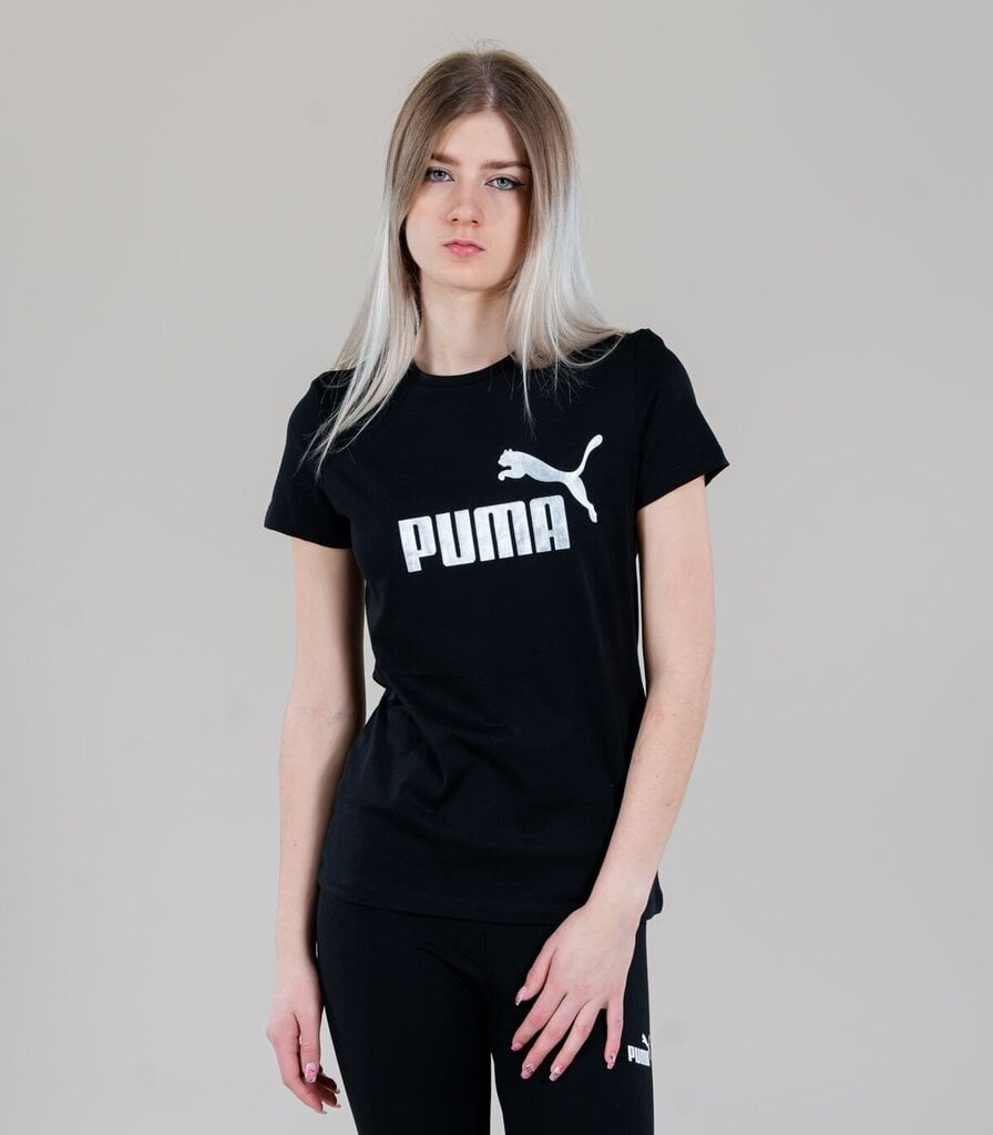 Marškinėliai moteriški Puma 848303*51, juodai/auksinės spalvos 4064535752915 kaina ir informacija | Marškinėliai moterims | pigu.lt