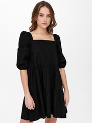Женское платье ONLY 15251224*01, черное 5715218008049 цена и информация | Платья | pigu.lt