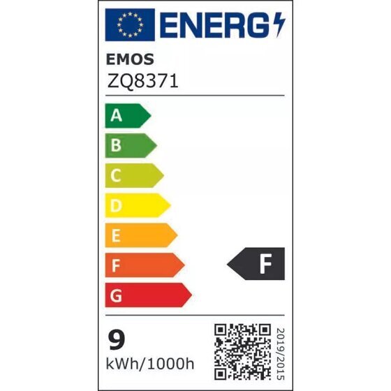 LED lemputė GU10 230V MR16 9W 806lm, šiltai balta, 3000K, Emos kaina ir informacija | Elektros lemputės | pigu.lt