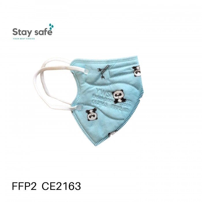 Vaikiškas respiratorius FFP2 Panda, 10 vnt kaina ir informacija | Pirmoji pagalba | pigu.lt