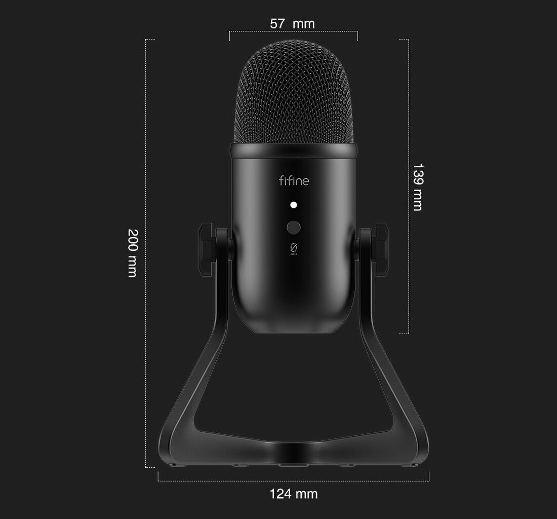 Fifine x DELE K678 USB studijinis mikrofonas kaina ir informacija | Mikrofonai | pigu.lt