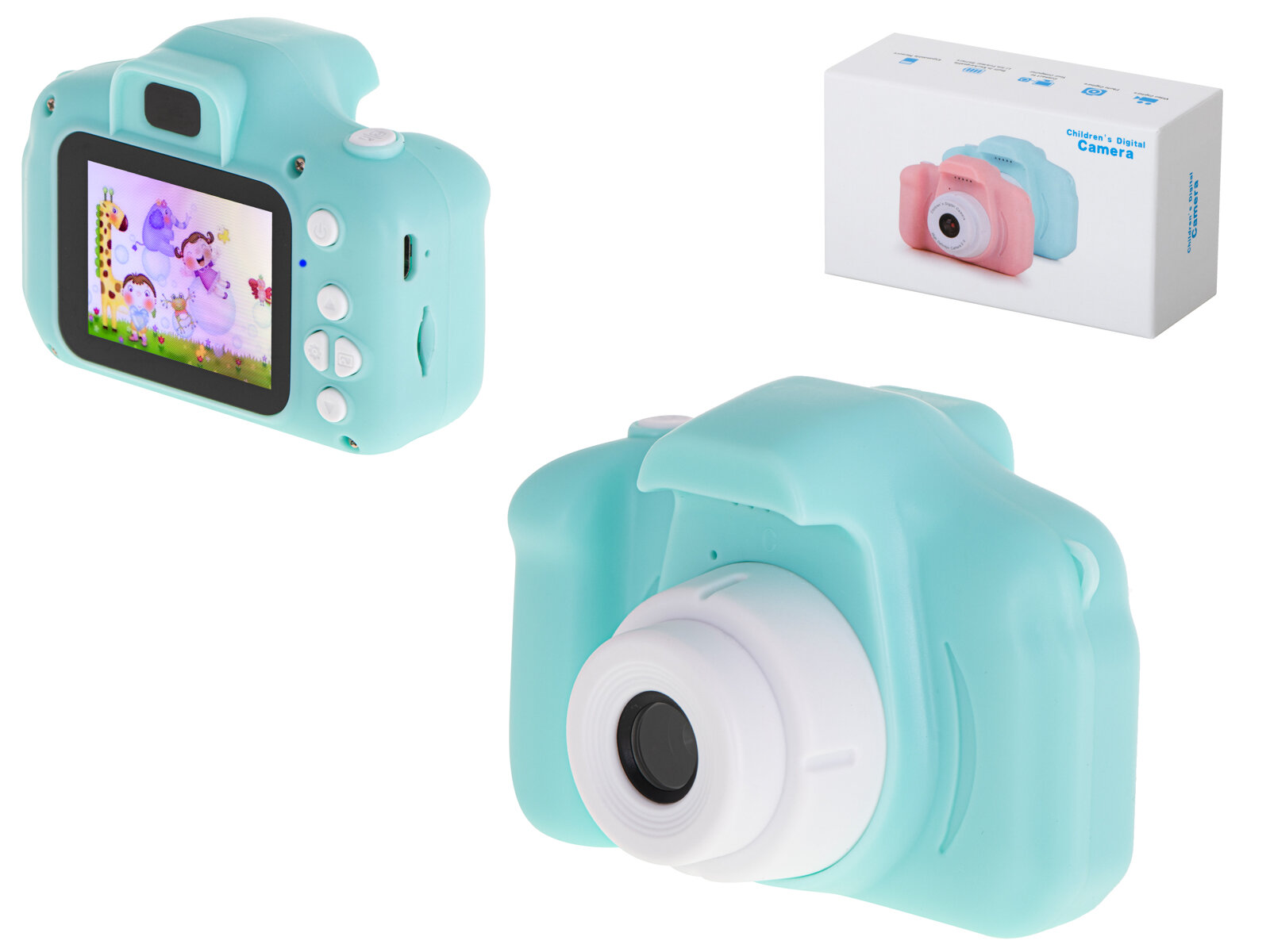 Mini HD 2.0 skaitmeninis vaikiškas fotoaparatas, mėtinis kaina | pigu.lt