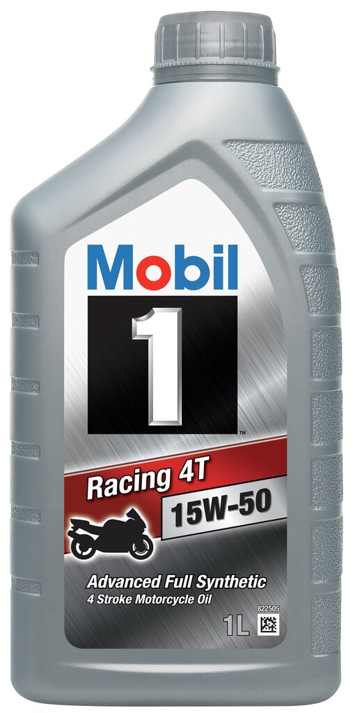 Motociklų variklių alyva Mobil 1 Racing 4T 15W-50, 1L kaina ir informacija | Moto alyvos | pigu.lt