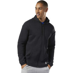 Толстовка с капюшоном и молнией мужская Reebok WOR FLEECE FZ HOOD EC0900, чёрная S2019362 цена и информация | Мужские толстовки | pigu.lt