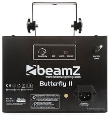 Световой эффект BeamZ Butterfly II LED mini derby цена и информация | Праздничные декорации | pigu.lt