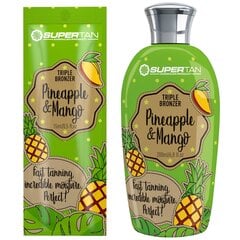 Intensyvus įdegio kremas su trigubu bronzatoriumi Supertan Pineapple & Mango, 200 ml kaina ir informacija | Soliariumo kremai | pigu.lt