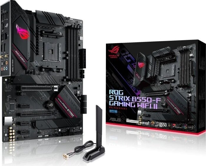 Asus ROG STRIX B550-F GAMING WiFi II, ATX, AM4, DDR4 цена и информация | Pagrindinės plokštės | pigu.lt