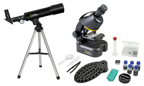 Bresser National Geographic Set: 50/360 AZ kaina ir informacija | Teleskopai ir mikroskopai | pigu.lt