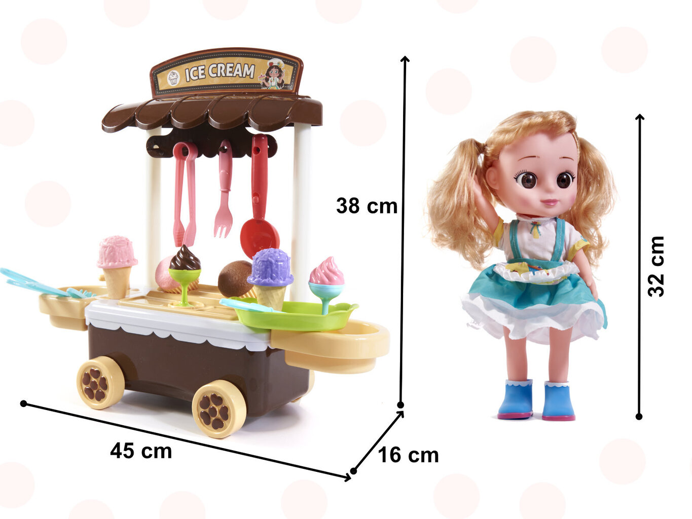 Konditerinės parduotuvės žaislų rinkinys kaina ir informacija | Žaislai mergaitėms | pigu.lt