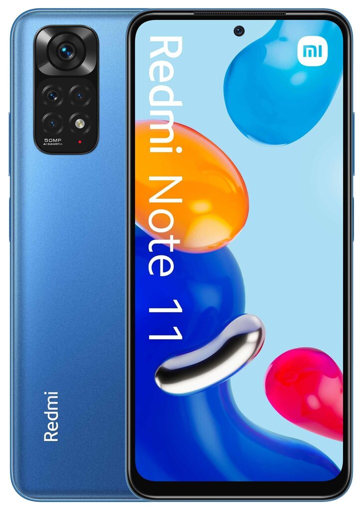 Xiaomi Redmi Note 11 4/64GB MZB0AO7EU Twilight Blue цена и информация | Mobilieji telefonai | pigu.lt