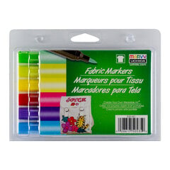 Markeriai tekstilei teptukiniu galiuku Fabric Marker Brush #530-6D Brilliant, 6 vnt. kaina ir informacija | Piešimo, tapybos, lipdymo reikmenys | pigu.lt