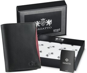 Piniginė vyrams Zagatto ZG-N4-F8-46610, juoda kaina ir informacija | Vyriškos piniginės, kortelių dėklai | pigu.lt