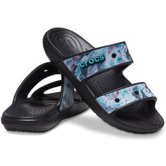 Женские тапочки Crocs™ Classic Tie Dye Graphic Sandal 166808 цена и информация | Комнатные тапки женские | pigu.lt