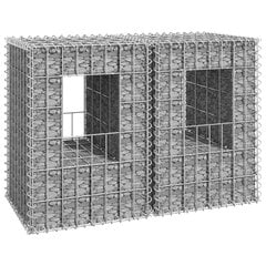 Gabionų krepšių kolonos, 2vnt., 40x40x60cm, geležis kaina ir informacija | Tvoros ir jų priedai | pigu.lt