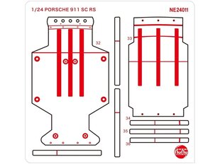 Набор дополнений к модели NuNu - Racing Series Porsche 911 SC/RS 1984 Oman Rally Winner, 1/24, E24011 цена и информация | Конструкторы и кубики | pigu.lt