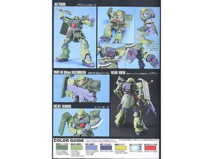 Сборная пластиковая модель Bandai - HGUC MS-06FZ Zaku II Custom, 1/144, 58262 цена и информация | Конструкторы и кубики | pigu.lt