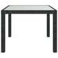 Sodo stalas, juodas, 90x90x75 cm kaina ir informacija | Lauko stalai, staliukai | pigu.lt