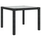 Sodo stalas, juodas, 90x90x75 cm kaina ir informacija | Lauko stalai, staliukai | pigu.lt