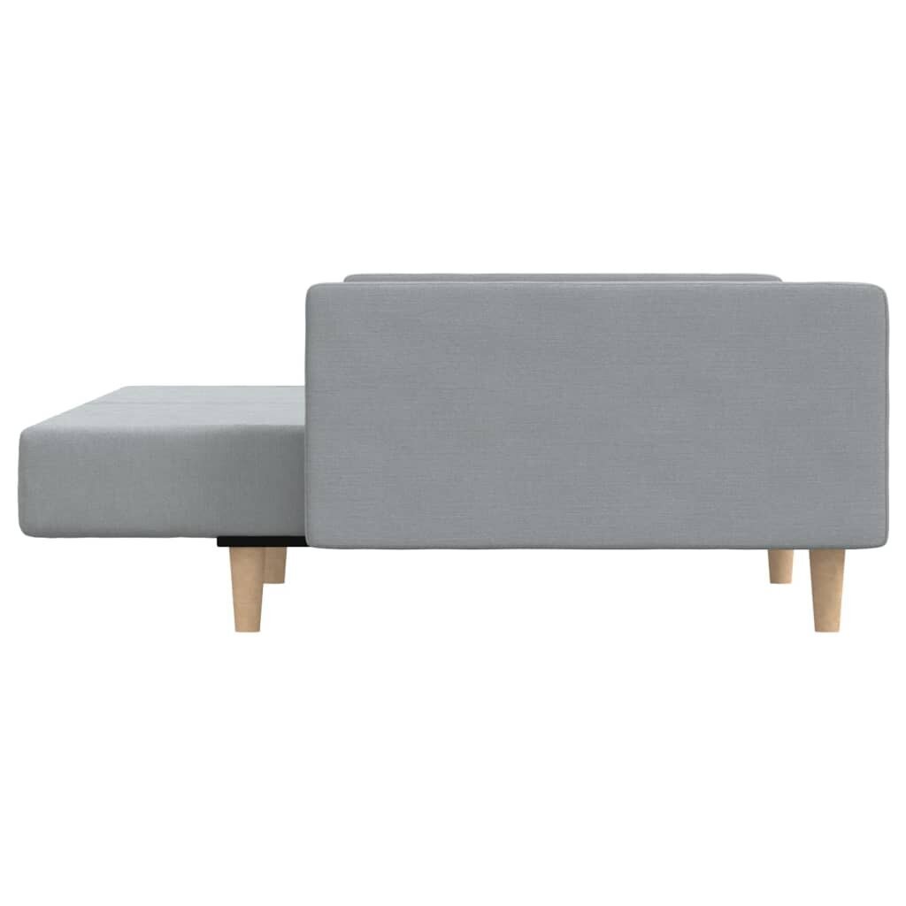 Dvivietė sofa-lova, pilka kaina ir informacija | Sofos | pigu.lt