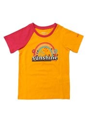 Детская футболка Icepeak 51710-9*450, желтая/фуксия 6438522064097 цена и информация | Футболка для девочек | pigu.lt