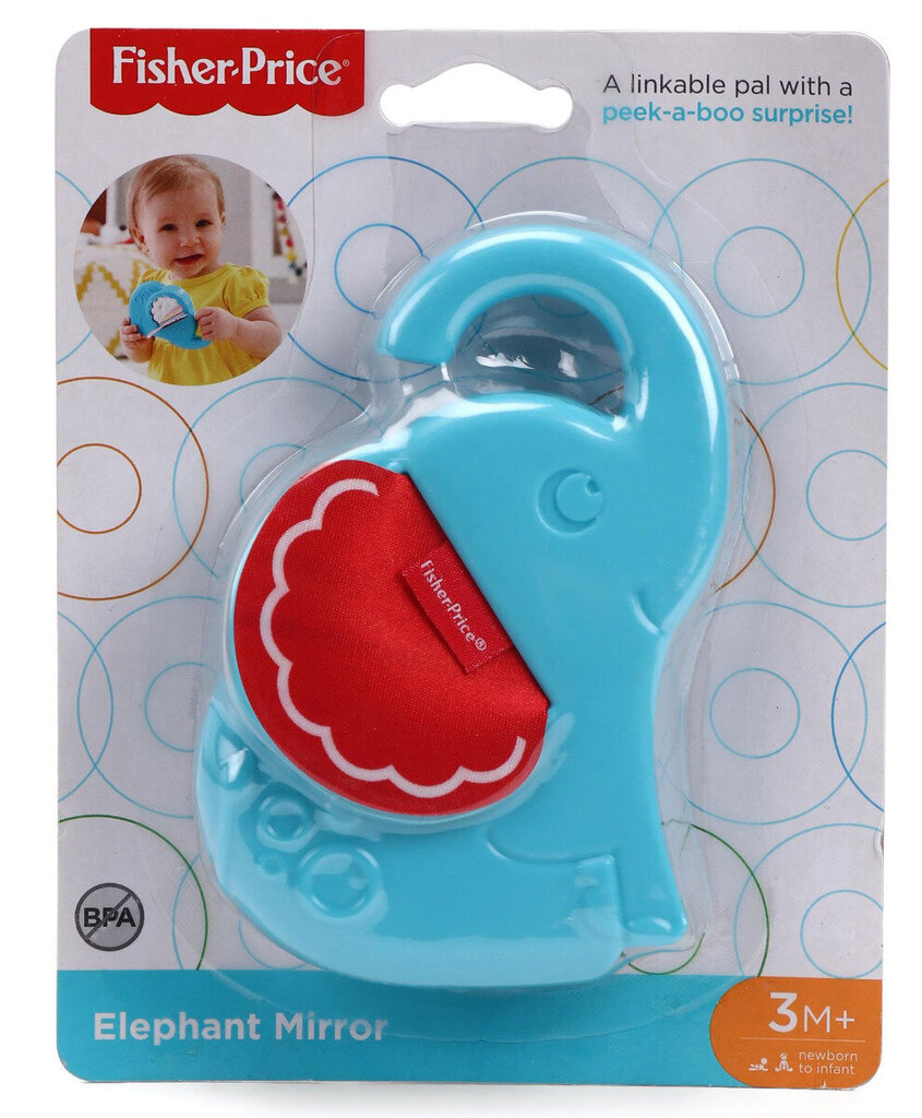 Veidrodėlis Dramblys Fisher Price kaina ir informacija | Žaislai kūdikiams | pigu.lt