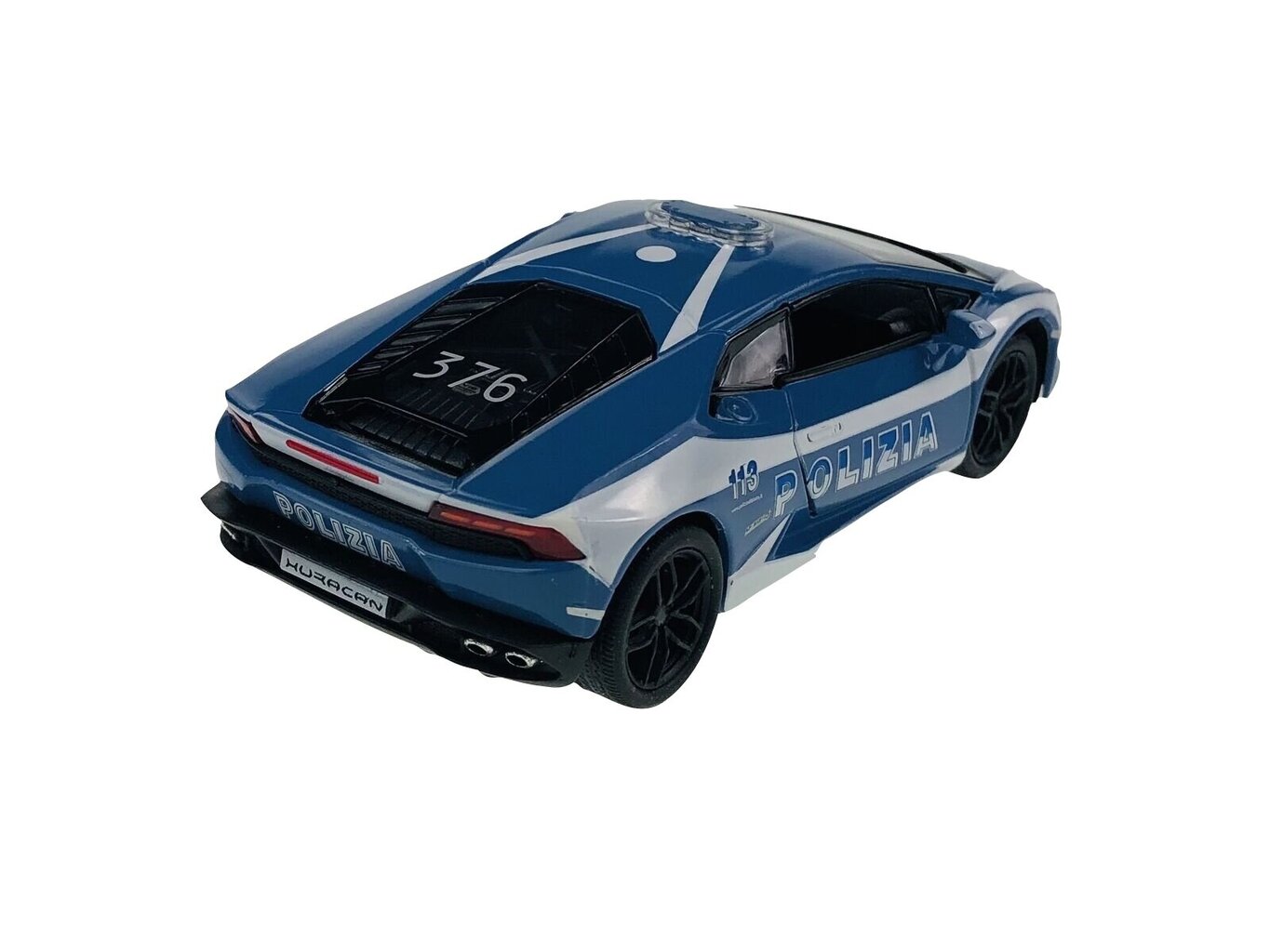 Metalinis policijos modeliukas Lamborghini Huracan LP610-4 1:36, 1981 kaina ir informacija | Žaislai berniukams | pigu.lt