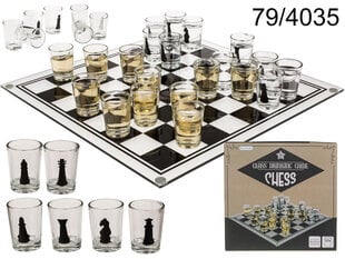 Šachmatai su stikliukais kaina ir informacija | Stalo žaidimai, galvosūkiai | pigu.lt